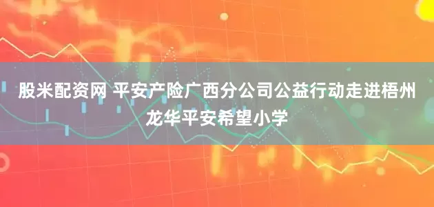 股米配资网 平安产险广西分公司公益行动走进梧州龙华平安希望小学